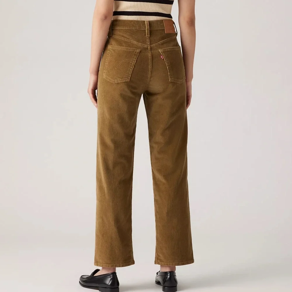 LEVI’S RIBCAGE STRAIGHT ANKLE CORDUROY WOMEN'S PANTS SIZE 29x30 - Picture 3 of 7